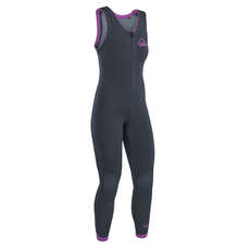 Traje De Surf Para Mujer Palm Blaze Long Jane - Jet Grey