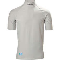 Musto Sunblock Dynamic Rash Guard A Manica Corta - Grigio Chiaro 81216