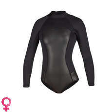 Mystic Womens Diva 2 / 2Mm Back-Zip Longarm Super Shorty - Negro Mystic Womens Diva 2 / 2Mm Back-Zip Longarm Super Shorty - Negro