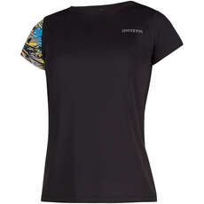 Mystic Gem Shortsleeve Quickdry Top Para Mujer - Azul Cebra 200150