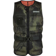 Mystic Majestic Wake Boarding Front-Zip Buckle Impact Vest - Brave Green