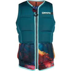 Mystic Womens Diva Wake Boarding Front-Zip Impact Vest - Sarcelle