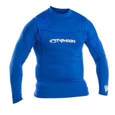 Gilet Rash Con Chiusura Piatta A Manica Lunga Typhoon - Blu Acqua