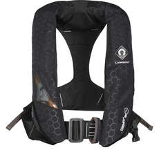 Crewsaver Crewfit + 180N Pro Lifejacket - Negro - Arnés Para Automóvil Con Luz Y Capucha