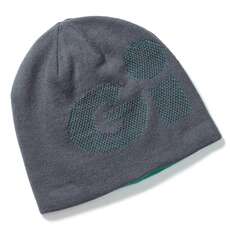 Gill Reversible Knit Beanie - Grigio / Turchese Ht48