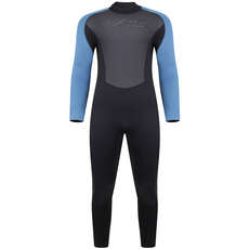 Traje De Neopreno Typhoon Swarm3 3 / 2Mm Back Zip - Negro / Azul Acero 250981