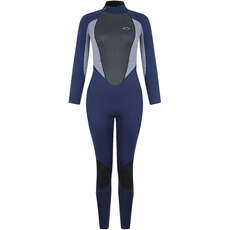 Traje De Neopreno Typhoon Storm3 3 / 2Mm Backzip Para Mujer - Azul Marino / Gris Marl 250886