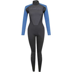 Traje De Neopreno Typhoon Swarm3 3 / 2Mm Backzip Para Mujer - Negro / Azul 250985