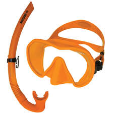 Beuchat Maxlux S Set Máscara Y Snorkel - Naranja