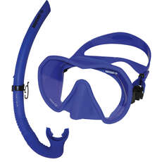 Set De Máscara Y Snorkel Beuchat Maxlux S - Ultra Blue