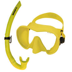 Set De Máscara Y Snorkel Beuchat Maxlux S - Amarillo