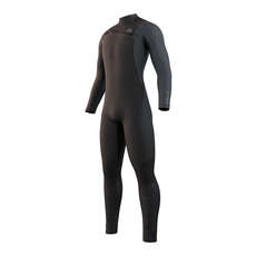 Traje De Neopreno Mystic Marshall 5/3 Gbs Con Cremallera Frontal - Negro / Gris 220010