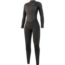 Mystic Mujeres Gem 5/4 Chest- Zip Wetsuit - Negro 220086