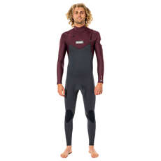 Rip Curl Dawn Patrol Traje De Neopreno Con Cremallera En El Pecho De 5/3 Mm - Vino Wsm9Gm