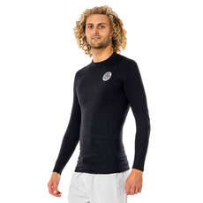 Rip Curl Thermo Manica Lunga Thermal Rash - Nero Wlyyam