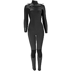 Traje De Neopreno Con Cremallera Frontal Sola Nova 5/4Mm Para Mujer - Negro Traje De Neopreno Con Cremallera Frontal Sola Nova 5/4Mm Para Mujer - Negro