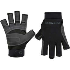 Typhoon Junior Raceline 2.0 Medio Dedo Guantes De Vela - Negro 310251