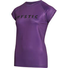 Mystic Womens Star Rashvest À Manches Courtes - Coucher De Soleil Violet 230183