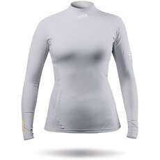 Zhik Womens Eco Spandex Rash Guard Manica Lunga - Platino Dtp-0063