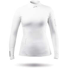 Zhik Mujer Eco Spandex Rash Guard Manga Larga - Blanco Dtp-0063