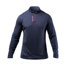 Zhik Uv Active 1/4 Zip Manga Larga De Secado Rápido Uv50 + Top - Azul Marino Atp-0080