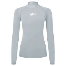 Gill Womens Zenzero Rash Vest Manches Longues - Gris Clair - 5109W