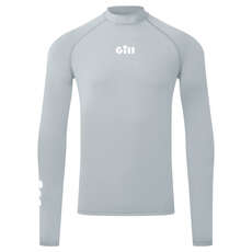 2024 Gill Zenzero Rash Vest Manica Lunga - Grigio Chiaro - 5109