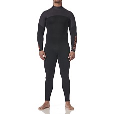 Traje De Neopreno Typhoon Essential 3/2 Mm Con Cremallera Trasera - Negro/Solar Traje De Neopreno Typhoon Essential 3/2 Mm Con Cremallera Trasera - Negro/Solar