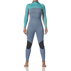 Traje De Neopreno Typhoon Essentia Para Mujer, 3/2 Mm, Con Cremallera Trasera, Modelo - Azul Celeste/Nimbus Traje De Neopreno Typhoon Essentia Para Mujer, 3/2 Mm, Con Cremallera Trasera, Modelo - Azul Celeste/Nimbus