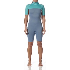 Traje De Neopreno Corto Typhoon Essential 3/2 Mm Para Mujer, Modelo - Azul Celeste/Nimbus Traje De Neopreno Corto Typhoon Essential 3/2 Mm Para Mujer, Modelo - Azul Celeste/Nimbus