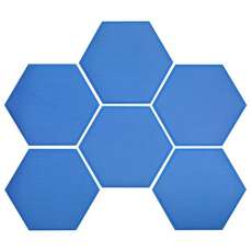 Almohadillas Hexagonales Seadek - 150 Mm Almohadillas Hexagonales Autoadhesivas Antideslizantes De 3 Mm - Azul [Paquete De 6]