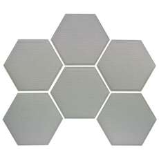 Seadek Hex Pads - 150Mm Antiscivolo Autoadesivi Hex Pads 3Mm - Lt Grey [6 Pack]