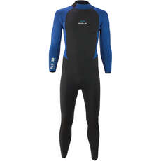 Muta Sola H2O 4/3Mm Back-Zip Fullsuit - Blu Navy Mélange/nero A1707