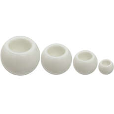 Allen Brothers Rope And Shock Cord Ball Stoppers - Blanc