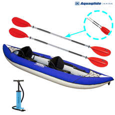 Aquakide Chinook Xp Kayak Inflable Para 2 Personas - Paquete Aquakide Chinook Xp Kayak Inflable Para 2 Personas - Paquete
