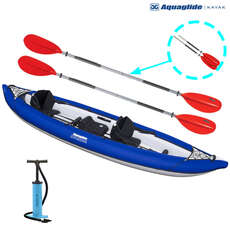 Aquaglide Chinook Xp Tandem Xl 3 Personas Kayak Inflable - Paquete Aquaglide Chinook Xp Tandem Xl 3 Personas Kayak Inflable - Paquete