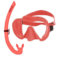 Set De Máscara Y Snorkel Beuchat Maxlux S - Coral