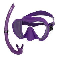 Set De Máscara Y Snorkel Beuchat Maxlux S - Morado