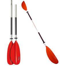 Pagaie De Kayak Incurvée Bravo 2 Pièces - Rouge - 220 Cm [Chaque]