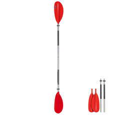 Paleta De Kayak Bravo De 4 Piezas 230 Cm - Rojo