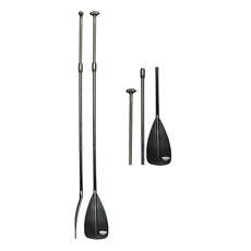 Remo De Sup De Fibra De Vidrio Bravo (Scoprega) - 3 Piezas - Negro