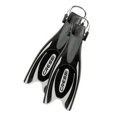 Aletas De Buceo Cressi Frog Plus - Negro/plata