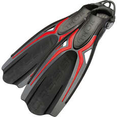 Cressi Thor Ebs Aletas De Buceo - Negro/rojo