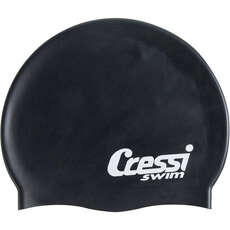 Gorra De Natación De Silicona Cressi - Negro