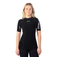 Rashguard Térmico De Manga Corta Evotherm Para Mujer Gul - Negro