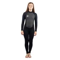 Traje De Neopreno Completo Gul Junior Girls G-Force 3 Mm  - Negro