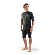 Traje De Neopreno Gul G-Force 3 Mm Flatlock Shorty  - Negro/azul Marino