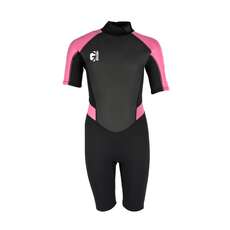 Traje De Neopreno Corto Gul Junior Girls G-Force 3 Mm  - Negro/rosa