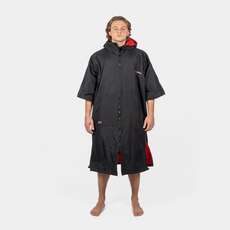 Poncho Impermeable Con Capucha Impermeable Gul Evo Robe - Negro / Rojo