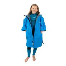 Gul Junior Evo Robe Poncho Cambiador Impermeable Con Capucha - Azul/gris